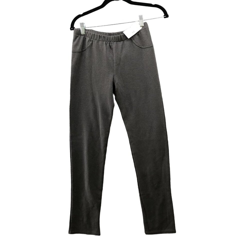 NWT Carter's Youth Girls Leggings Size 14‎ Pull On Pants Gray Metallic Lounge